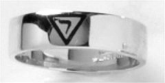 Gothic Sterling Silver 14th Degree Masonic Ring #14G